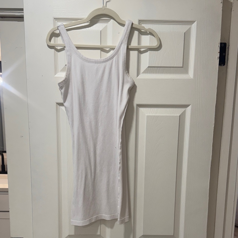 White Women's Tank Mini Dress